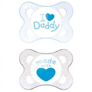 sucette bébé en silicone anatomique 0-6 mois bleu - mam original