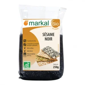 sã©same noir biologique 250g - markal graines de sã©same noir