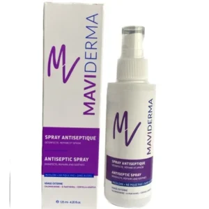 spray antiseptique maviderma 125ml – nettoyant apaisant sans alcool