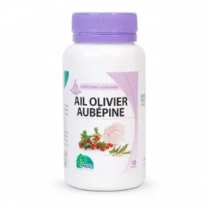 ail olivier aubépine 120 gélules - complément naturel pour vitalité et circulation