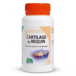 cartilage de requin 120 gélules – complément alimentaire pour ossature et dentition normales
