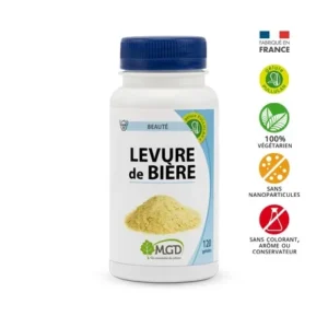 levure de bière revivifiable mgd nature – 120 gélules riches en vitamines b