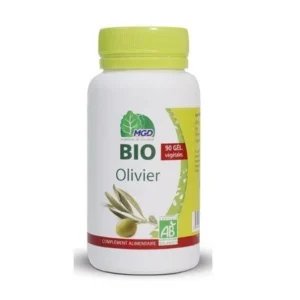 feuilles d'olivier bio - complément alimentaire naturel mgd nature - 90 gélules