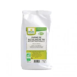 farine de blé blanche moulin des moines t65 bio 1kg - semi-complète & naturelle