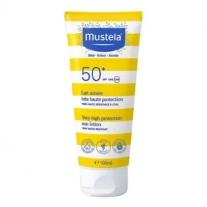mustela lait solaire très haute protection spf50+ pour bébés et enfants - 100ml