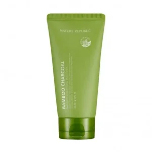 bamboo charcoal mud pack by nature republic – deep purifying face mask 150g