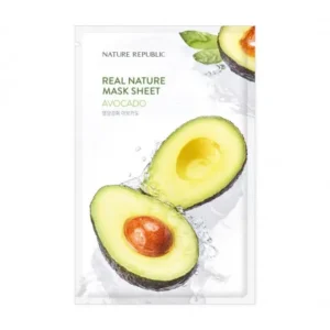 real natural avocado mask sheet – hydrating avocado face mask
