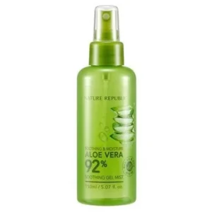 aloe vera mist - nature republic soothing & moisture aloe vera 92% soothing gel mist 150ml
