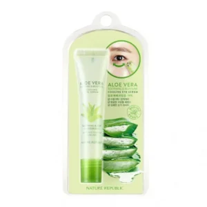 aloe vera eye serum by nature republic - soothing & moisture cooling eye care 15ml
