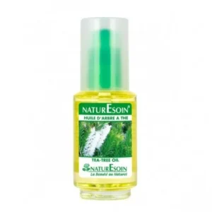 huile d'arbre à thé nature soin 50 ml – antiseptique naturel pour peau et cheveux