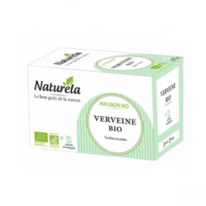 tisane verveine bio naturéla infusion - 20 sachets aromatiques de 1,6g