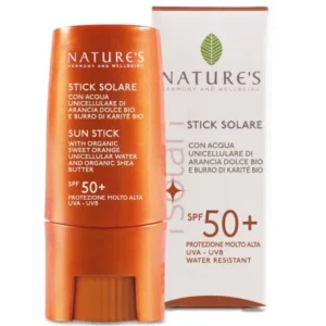 crème solaire nature’s isolari stick spf50+ 9ml – protection solaire maximale