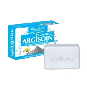 savon doux à l'argile blanche kaolinite - nature soin argisoin, 125g