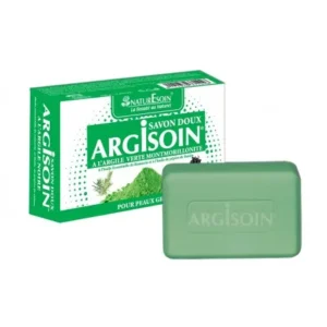savon à l'argile verte doux nature soin argisoin 125g - pour peaux grasses