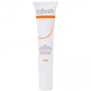 crème éclaircissante contour des yeux nohooh - hydratante, anti-cernes et anti-fatigue 15ml