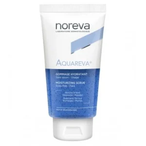 gommage hydratant noreva aquareva – soin visage 75 ml pour peaux déshydratées