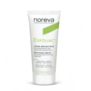 crème réparatrice noreva exfoliac 40ml - hydratation intense pour peaux à imperfections