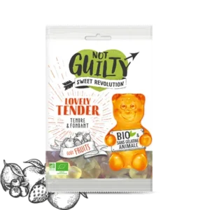 fruit gummies - not guilty love tender 100g sg organic fruity bears