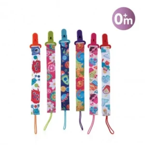 attache sucette nuby avec pacifinder® – compatible sucettes sans anneau
