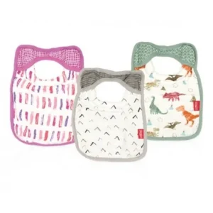 bavoir bébé 100% coton nuby - confortable et absorbant pour nouveau-nés