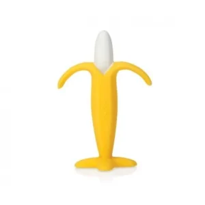 jouet de dentition en silicone - banane nuby pour bébé 3m+