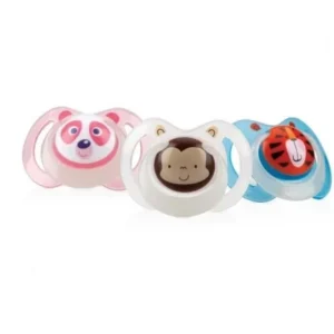 sucette silicone phosphorescente nûby™ ovale classique avec picots de massage 6-18 mois
