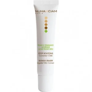 stop boutons nuhanciam - correcteur ciblé pour peaux à tendance acnéique, tube 15ml
