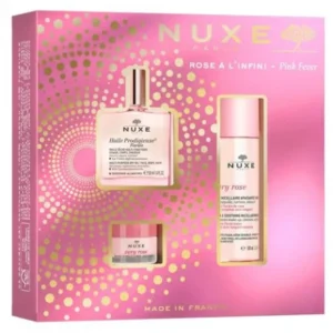 coffret rose nuxe – ensemble soin visage floral 100% pink