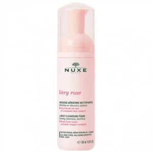 mousse démaquillante nuxe very rose - nettoyante douceur et hydratation 150ml
