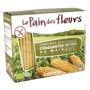 tartines craquantes bio maïs et riz - le pain des fleurs 150g