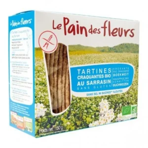tartines craquantes au sarrasin sans sel ni sucres - le pain des fleurs 150g