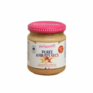 purée d'amande bio aux 4 fruits secs - perl' amande puree 200g