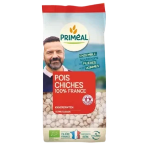 pois chiches bio priméal en conserve 500g – légumineuses prêtes à l’emploi