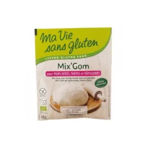 mix'gom bio sans gluten - aide culinaire pour pains et pâtisseries 60g