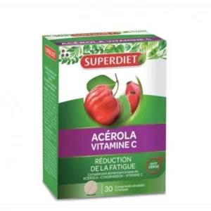 super diet acérola vitamine c 30 comprimés