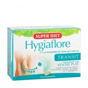 super diet hygiaflore 150 comprimes transit - ventre plat