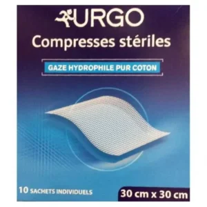 urgo compresses de gaze stériles 30x30cm