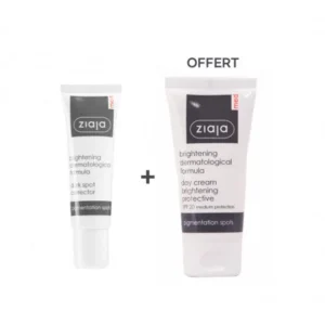 ziaja correcteur 30ml achete + ziaja crème de jour dépigmentante 50ml offert