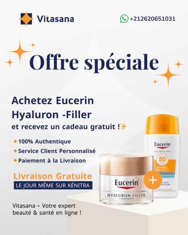 eucerin hyaluron-filler soin de jour peau sèche spf 15 = photoaging control 50ml offert