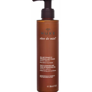 nuxe rêve de miel gel nettoyant et démaquillant visage – 200 ml