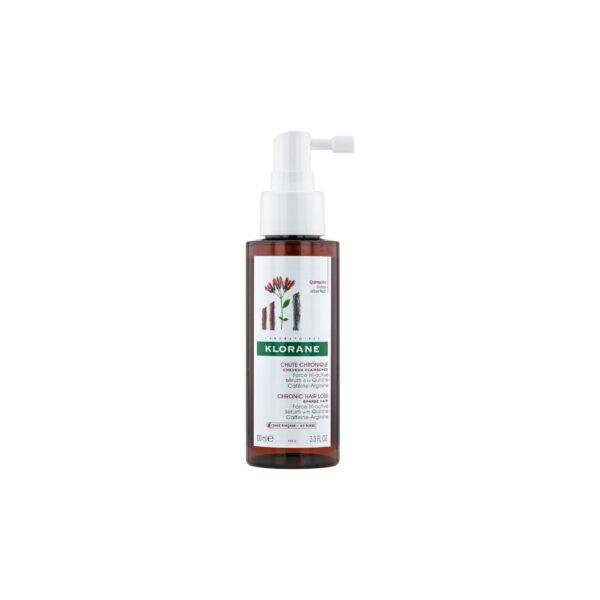klorane – sérum antichute à la quinine & edelweiss bio – chute de cheveux 100ml