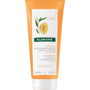 klorane – baume après-shampoing nutrition au beurre de mangue – cheveux secs 200 ml