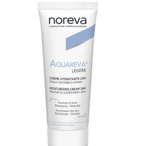 noreva aquareva crème hydratante 24h légère 40ml