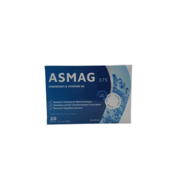 asmag magnesium – vitamine b6 20 gelules