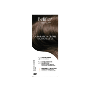 beliflor coloration n°20 chatain cendre clair