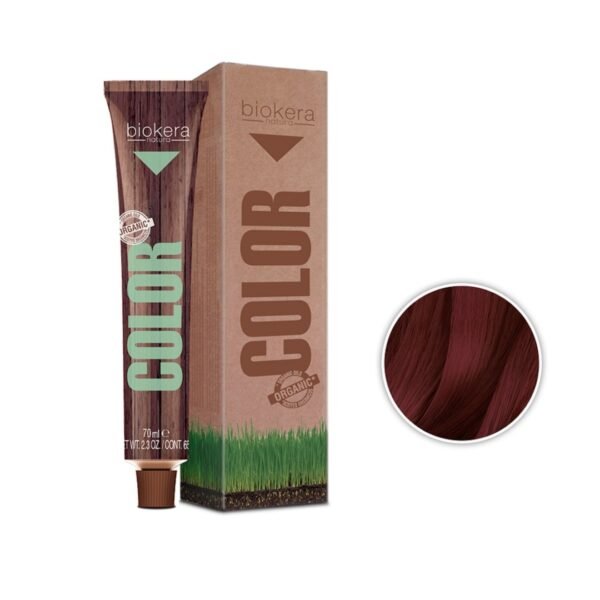 biokera color rouge châtain clair intense n°5.66