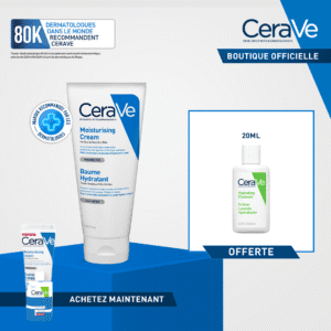 cerave baume hydratant nourrissant peau sèche à très sèche  >  177ml = crème lavante miniature offerte