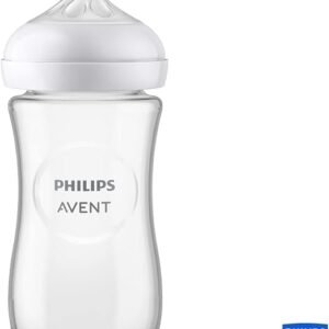 avent biberon natural en verre 3.0 teat 1m+ 260ml  scy933/01