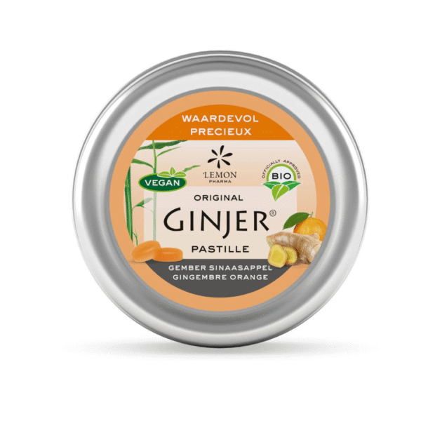 ginger pastilles gingembre & orange bio – lemon pharma