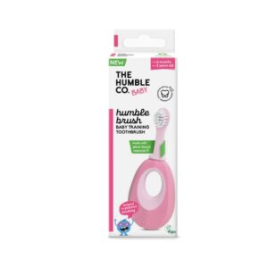 humble brosse a dents rose pour bebes a base de plantes